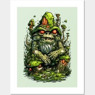 Goblin Explorer of the Mossy Mountain Posters and Art